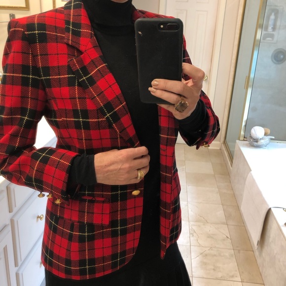 Pendleton Jackets & Blazers - Pendleton blazer/jacket, red & black plaid, Sz S-P